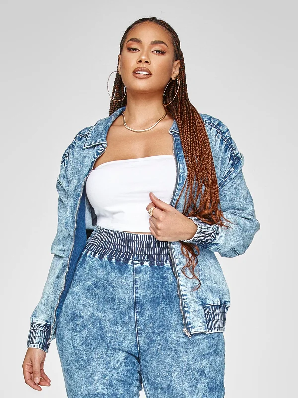 Elissa Acid Wash Denim Jacket