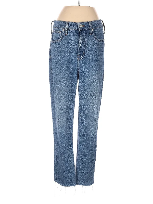 women's denim jeans for everyday wearHigh-Rise Straight-leg Jeans in Medium Wash