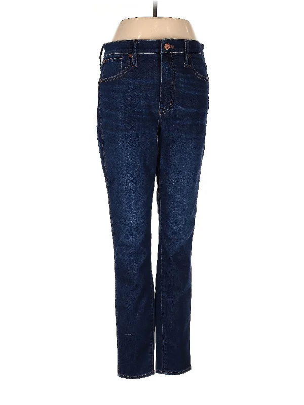 women's denim jeans for autumnHigh-Rise Straight-leg Jeans in Dark Wash