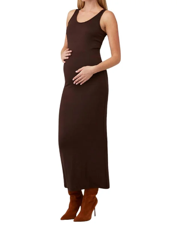 The Maternity Dress In Chocolate