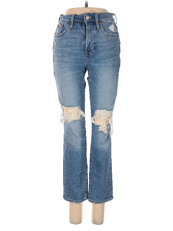 women's denim jeans for a night at the clubMid-Rise Bootleg Jeans