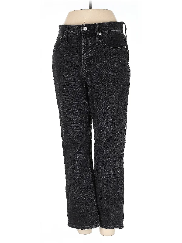 women's denim jeans for a chic appearanceMid-Rise Straight-leg Jeans in Dark Wash