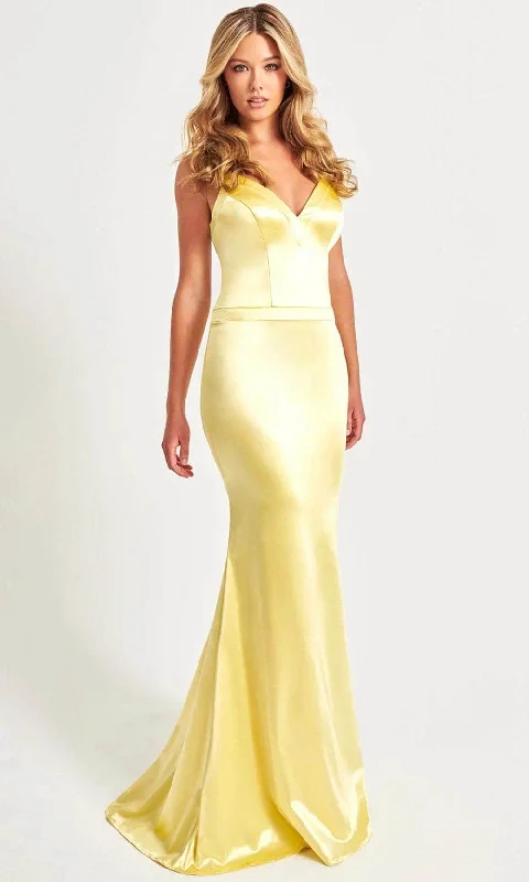 prom dresses with detachable sleevesFaviana 11052 - Cross Low Back Prom Gown