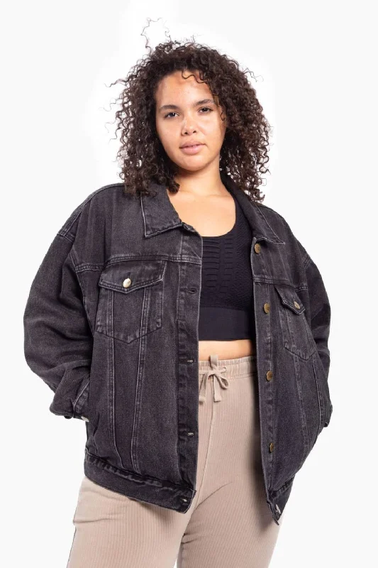 CURVY Boxy-Cut Denim Jacket