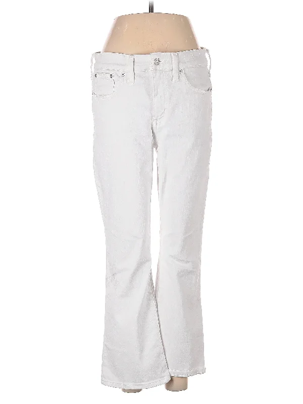 women's ripped denim jeansHigh-Rise Bootleg Jeans in Light Wash