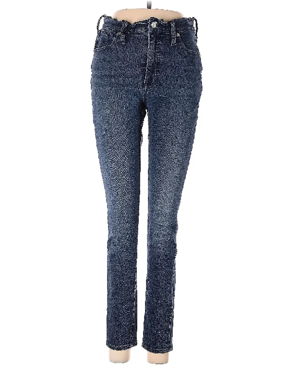 women's straight-leg denim jeansHigh-Rise Skinny Jeans in Dark Wash