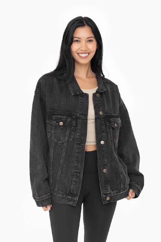 Boxy-Cut Denim Jacket