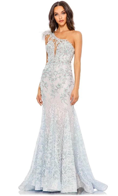 Formal Dress for Small WeddingsMac Duggal 79264 - One Shoulder Embroidered Long Gown