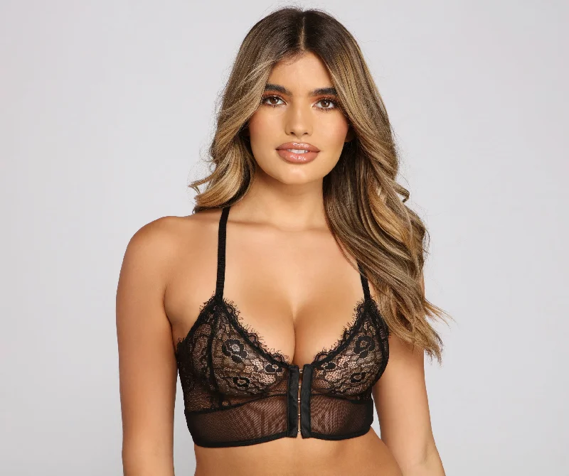 Plus-Size Support BrasDreamy Sheer Lace Bralette