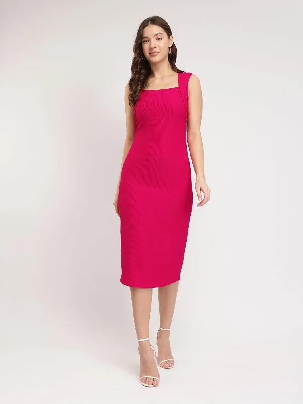 bodycon dresses for versatile stylingBodycon Knitted Dress - Fuchsia