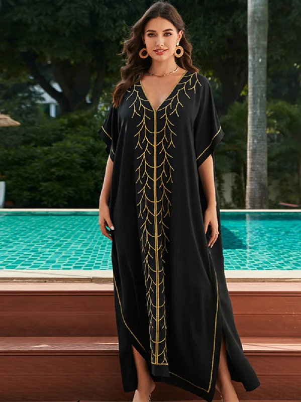 maxi dresses for petite womenWomen's Confidence With Every Wear Long Kaftan Dress