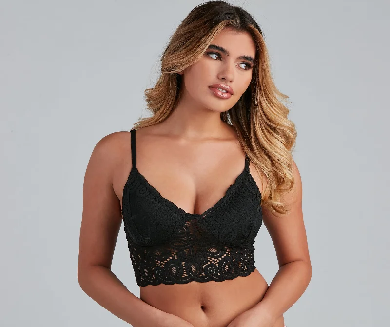 Athletic BrasEffortless And Sultry Lace Bralette