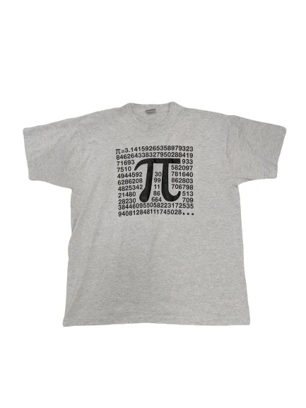 women's T-shirts made of polyester[XL] Vintage "Pi" Single Stitch T-Shirt