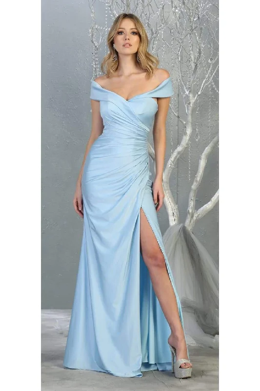 bodycon dresses for semi-formal eventsLa Merchandise LA1825 Wholesale Off Shoulder Bodycon Bridesmaids Dress