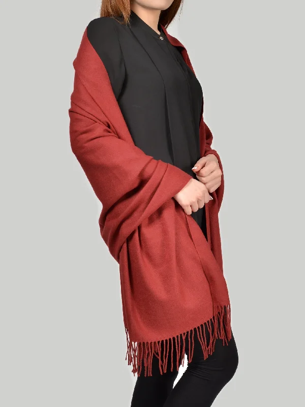 Woolen Shawl-Red