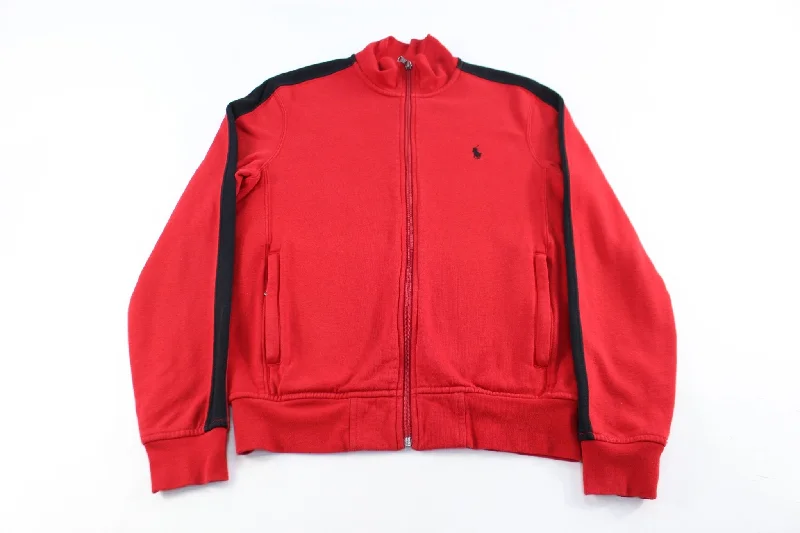 Polo by Ralph Lauren Embroidered Logo Black & Red Zip Up Jacket