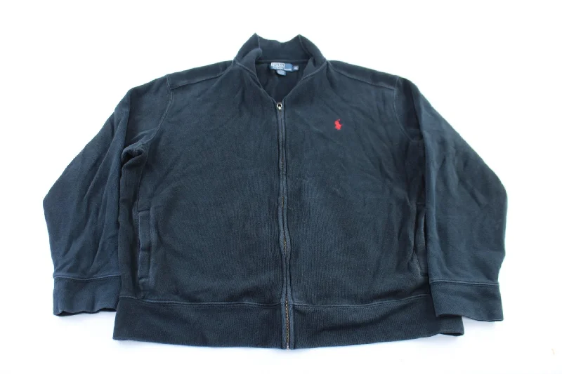 Polo by Ralph Lauren Embroidered Logo Black Zip Up Jacket