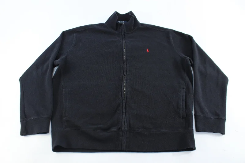 Polo by Ralph Lauren Embroidered Logo Black Zip Up Jacket