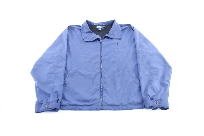 Polo by Ralph Lauren Embroidered Logo Blue Zip Up Jacket