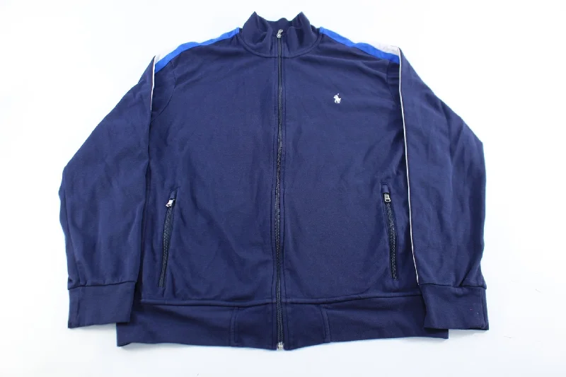 Polo by Ralph Lauren Embroidered Logo Navy Blue Zip Up Jacket