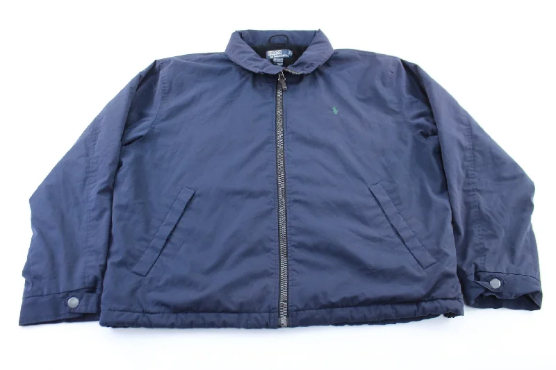 Polo by Ralph Lauren Embroidered Logo Navy Blue Zip Up Jacket