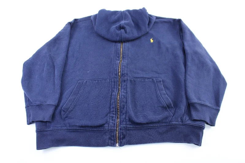 Polo by Ralph Lauren Embroidered Logo Navy Blue Zip Up Jacket