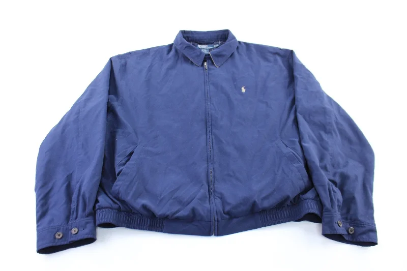 Polo by Ralph Lauren Embroidered Logo Navy Blue Zip Up Jacket