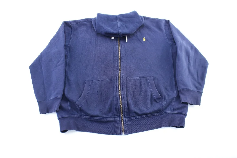 Polo by Ralph Lauren Embroidered Logo Navy Blue Zip Up Jacket