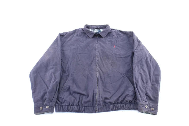 Polo by Ralph Lauren Embroidered Logo Navy Zip Up Jacket