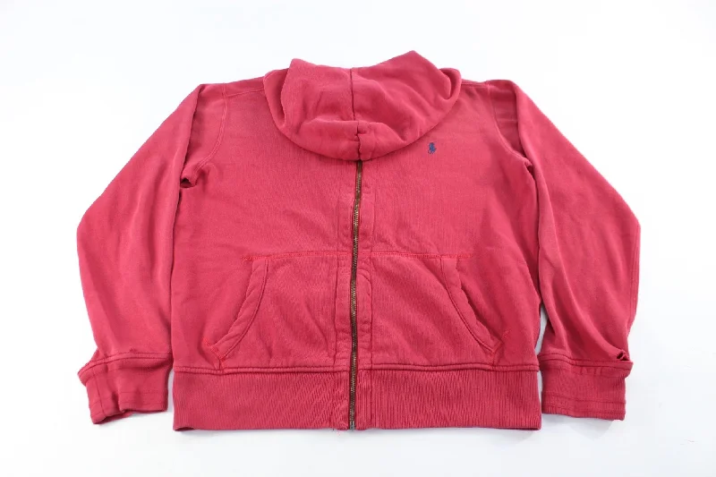 Polo by Ralph Lauren Embroidered Logo Red Zip Up Jacket