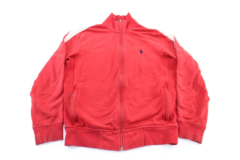 Polo by Ralph Lauren Embroidered Logo White & Red Zip Up Jacket