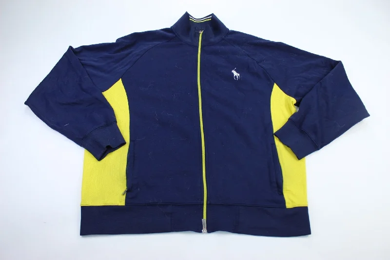 Polo by Ralph Lauren Navy Blue & Neon Zip Up  Jacket