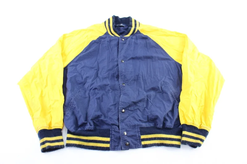 Polo by Ralph Lauren Navy Blue & Yellow Bomber Jacket