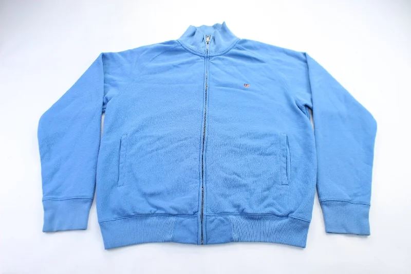 Ralph Lauren Polo Jeans Embroidered Logo Light Blue Zip Up Jacket