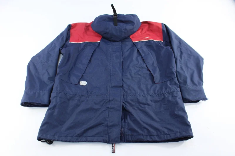 Ralph Lauren Polo Sport Embroidered Navy Blue & Red Zip Up Jacket