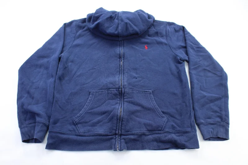 Youth Polo by Ralph Lauren Embroidered Logo Navy Blue Zip Up Jacket