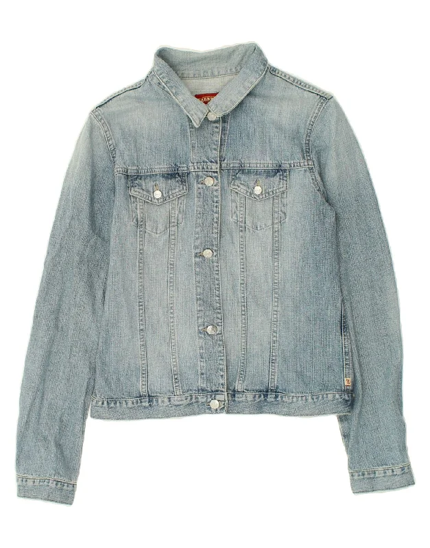 CARRERA Womens Denim Jacket UK 14 Large Blue