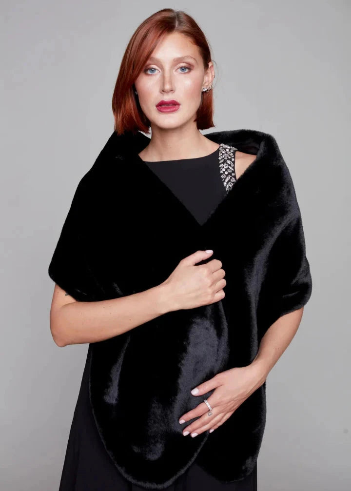 Compli K - Faux Fur Shawl -SALE