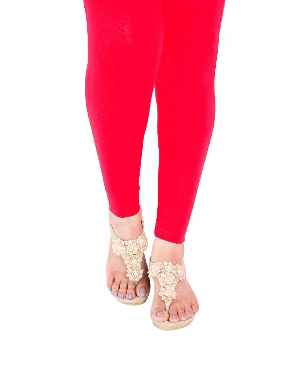 Red #4 Ankle Legging